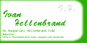 ivan hellenbrand business card