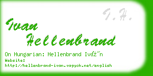 ivan hellenbrand business card